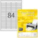 TOP STICK universele etiketten, 46 x 11,1 mm, wit, 100 vel