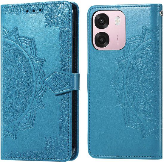 imoshion Hoesje - Geschikt voor Oppo A6 (5G) - Mandala Bookcase - Turquoise