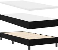 vidaXL Boxspring bed met hoofdeinde Zwart 80 x 200 cm Fluweel