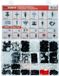 Einparts Clips pour Ford 382 pièces kit de fixation d'aile