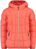 CMP Gewatteerde Kinderjas met Vaste Capuchon, Red Fluo, 176
