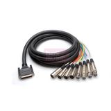 Hosa AES-805Y DB25 <> 4 x XLR3M & 4 x XLR3F 5m AES/EBU-snake