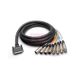 Hosa AES-805Y DB25 <> 4 x XLR3M & 4 x XLR3F 5m AES/EBU-snake