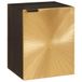 vidaXL Badkamerkast - Zwart en Goud - 38 x 33 x 48 cm - Massief Mango Hout