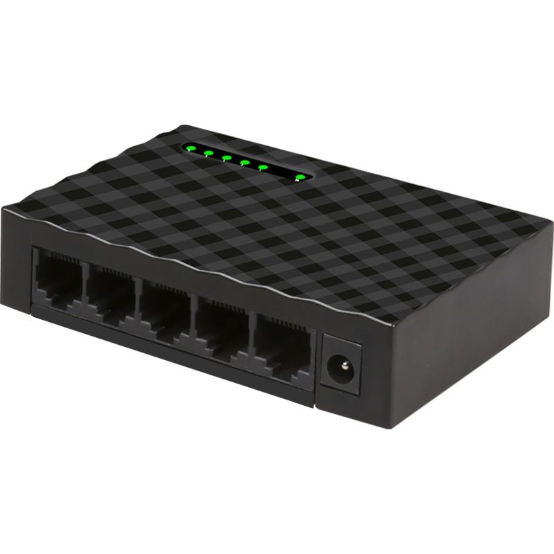 iggual GES5000 - 5-poorts Gigabit Ethernet Switch - Zwart