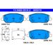 ATE Kit de plaquettes de frein, frein à disque 13.0460-5510.2 Hyundai