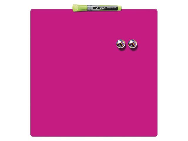 Rexel Whiteboard 36x36cm roze magnetisch