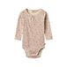 Wheat katoenen gebloemde romper - roze/beige/lichtblauw