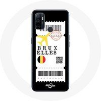 Maniacase Hoesje voor Oppo A53 Air ticket Brussel