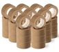 Cinta Ofituria Cinta Adhesiva Ecológica de Papel Kraft Marrón 48 mm x 45 mts (36 Rollos)