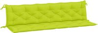 vidaXL Tuinbankkussens 2 stuks 200x50x7 cm Oxford stof Heldergroen