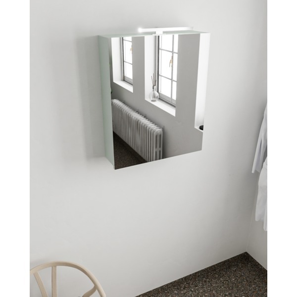 Mondiaz CUBB spiegelkast 60x70x16cm kleur greey met 1 deur NV76341304