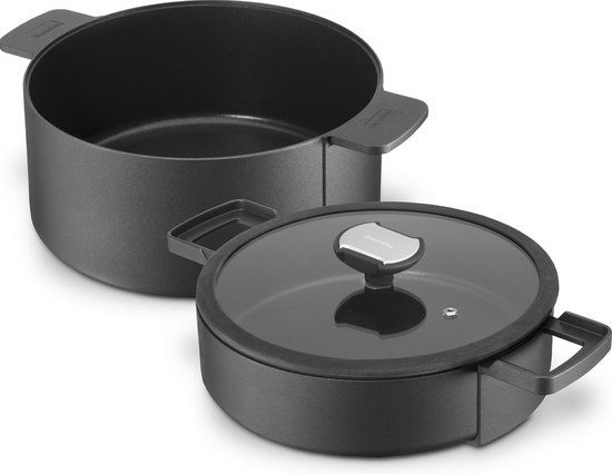 Berndes B-double Kook-/Braadset - Zwart - 24cm / 6 Liter