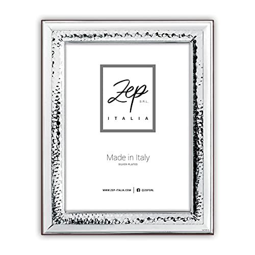 Zep S.r.l Trevi tafelframe van zilverplaat, voor foto's 15 x 20 cm, zilveren coating