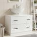 Prolenta Maison Exclusive - Meuble Sous Lavabo De Salle De Bain Hoorn Blanc 82 X 41 X 56 Cm
