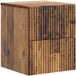 vidaXL Table de chevet murale Bois vieilli 33 x 34,5 x 40 cm