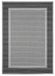 andiamo In- en outdoor tapijt, Arizona weerbestendig en waterdoorlatend, plat weefsel, 240 x 340 cm, antraciet, rand