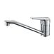 Ibergrif M14450 Keukenkraan, 360° Draaibare Keukenkraan, Mengkraan Voor Spoelbakken, Chroom, Zilver