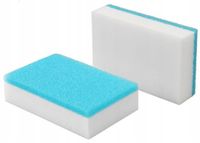 Ravi Magic Clean Serie - Schuurspons - 2 Stuks - Melamine en Polyurethaan - Wit en Blauw