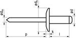 Masterfix blindklinknagel 4,8x24mm aluminium (Per 250 stuks)