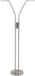 Lampe sur pied Rodeo 2 lumières chrome mat