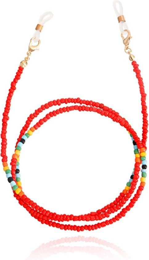 Deja Jewels Rood Bohemian Koord voor Zonnebril of Leesbril