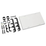Hager UE22PEN Bouwsteen universeel 300x500 m. 2-polige SAS-drager PE/N draaibaar