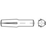 TOOLCRAFT 136415 Gekerfde conische geleidepen (Ø x l) 10 mm x 40 mm Staal 25 stuk(s)