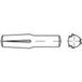 TOOLCRAFT 136415 Gekerfde conische geleidepen (Ø x l) 10 mm x 40 mm Staal 25 stuk(s)