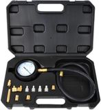GEKO Automatische drukmeter set - 0-500 PSI - 12 adapters - 60 cm slang