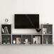 Maison Exclusive - Set de 3 meubles TV, gris béton, en panneau de fibres de bois