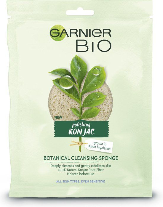 Garnier SkinActive Bio Konjac Sponge - Exfoliërende Reinigingsspons