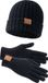 Lonsdale Deazley-set met muts en handschoenen - Noir - L/XL