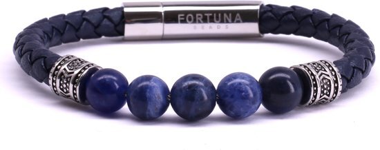 FortunaBeads Italia Verona Armband â€“ Heren â€“ Natuursteen â€“ Medium 18cm