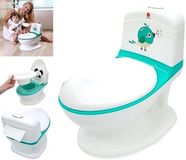 Merkloos / Sans marque Bol Baby Toilet Potje Realistisch Geluid Doorspoelen, Toilet Training voor Jongens en Meisjes, Stabiel, Comfortabel, Verwijderbaar Bakje. Ideaal eerste toilet. (groen)