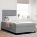 Prolenta Maison Exclusive - Lit boxspring avec matelas et éclairage LED, gris clair, 120 x 190 cm, tissu