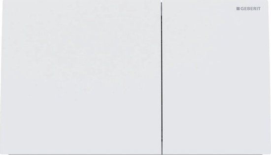 Geberit Sigma70 bedieningsplaat - 2 toets - wit mat