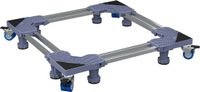 vidaXL Wasmachinebasis Grijs 67 x 67 x 12 cm Roestvrij staal