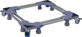 vidaXL Wasmachinebasis Grijs 67 x 67 x 12 cm Roestvrij staal