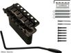 Wilkinson WV6/B Tremolo avec bloc en zinc - 10,8mm Pitch, Noir