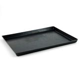 Pentole Agnelli Pastry & Pizza Line Staal Rechthoekige Bakpan, Afmeting 45 x 35 x 3 cm, Blauw Plaatwerk, Zwart, 45 x 35 cm