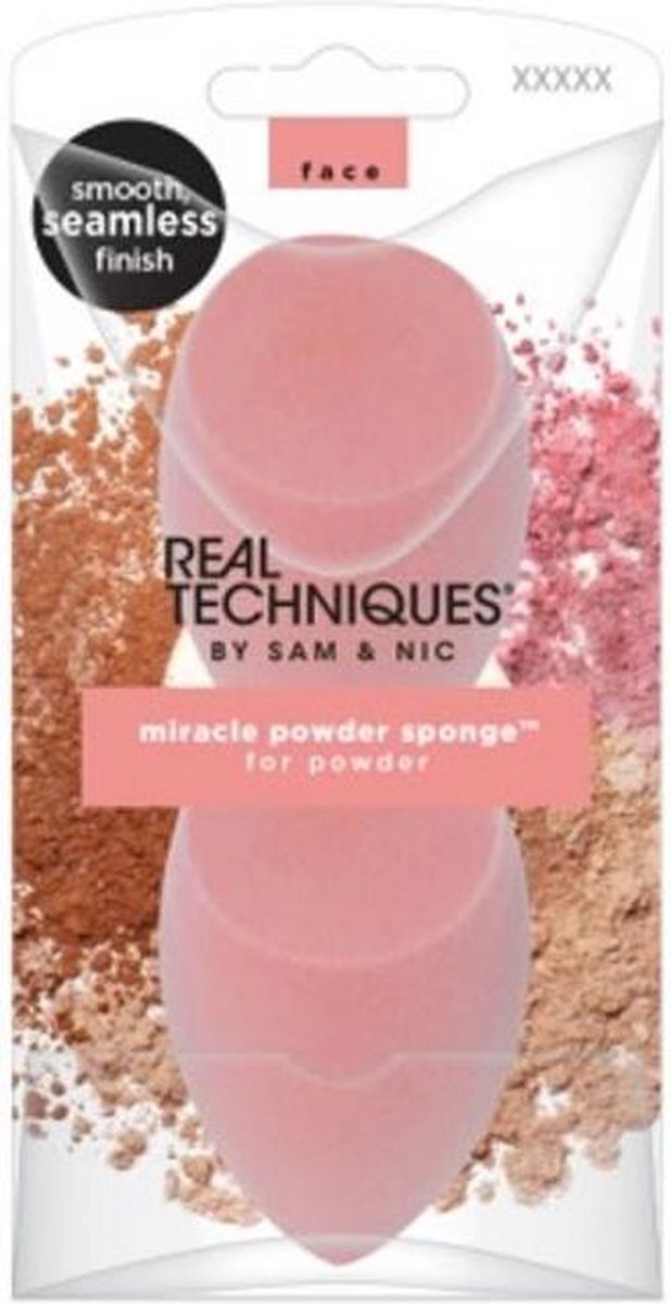 Real Techniques Miracle Powder Sponge Set 2 Pieces