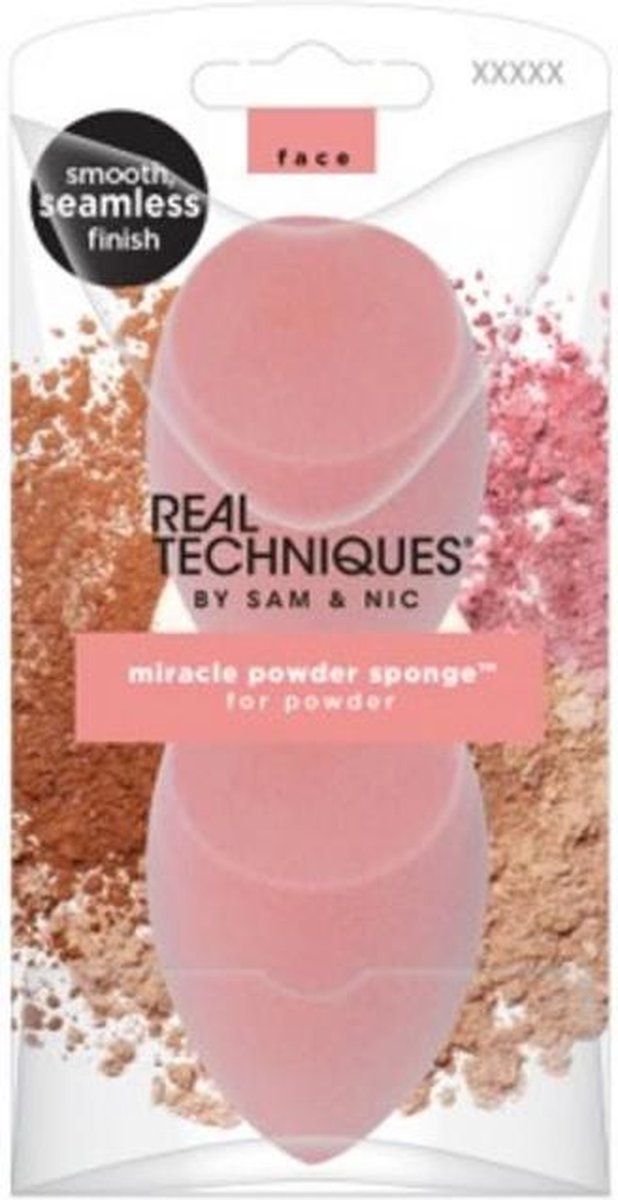 Real Techniques Miracle Powder Sponge Set - 2 Pieces