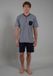 CECEBA Seoul Heren Shortama - Blauw