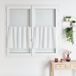 Brise Bise Motif Losanges Blanc 120x45 cm