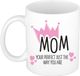 Bellatio Decorations Mok voor mama - wit - 300 ml
