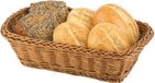 Assheuer + Pott Buffetmand economic - rechthoekig - 23x17xh8 cm - Bruin - Set van 2 stuks