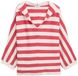 Tom Tailor - Gebreide trui met capuchon - Maat S - red melange block stripe
