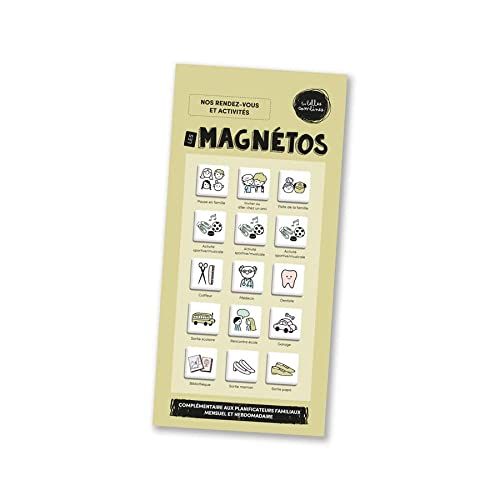 LES BELLES COMBINES -Les Magnétos-Rendez-vous et Activités Magneten & Speelgoed, Meerkleurig (LBC-Magnets-LG-ActiVITIE)