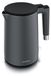 Arendo bouilloire CORE, acier inoxydable, 1,5 litre, bouilloire à thé à double paroi, 2200 W, Sans BPA, poignée froide, base 360°, arrêt automatique, protection contre la surchauffe, gris mat